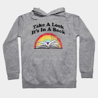 Retro Take A Look It’s In A Book Hoodie